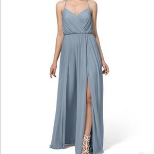 Azazie Darcy Dusty Blue Bridesmaid’s Dress